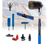Solar Panel Cleaning Pole with Water Fed Brush, Carbon Fiber Construction for Easy and Efficient Cleaning, Lightweight and Durable Design