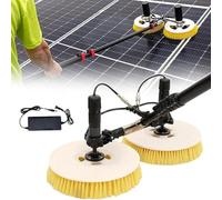 Solar Panel Cleaning Rotating Tool Brush and Pole Water Fed Pole Kit, Photovoltaic and Solar Panels Water Fed Brush Electric Spin Scrubber Automatic Glass Washing Equipment,Powerversion-3.5M(11.5ft)