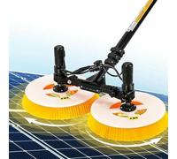 Solar Panel Cleaning Tool, Photovoltaic Panel Cleaner, Roof Solar Panel Cleaning Kit with 3.5m/11ft Pole