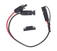 Solar Panel Connector Cable 12AWG PVC Copper Solar Panel to SAE Adapter for Motorbike Cars