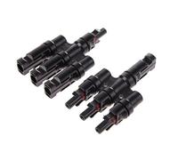Solar Panel Connectors,3 to 1 High Current Carrying Capacity Solar Panel T Parallel Branch Connector, for Parallel Connection