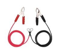 Solar Panel Electric Fence Connection Cable 100cm Red Black with Copper Crocodile Clips, ABS Insulated Test Wire for Battery Power Inverter and Grounding Livestock