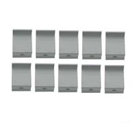 Solar Panel End Clamp 10pcs Aluminium PV Fixing Clip for 30-45mm Module Edge Secure Rooftop Mounting System Silver Tone(40mm)