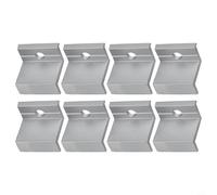 Solar Panel End Clamp 10pcs Aluminium PV Fixing Clip for 30-45mm Module Edge Secure Rooftop Mounting System Silver Tone(30mm)