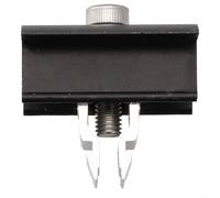 Solar Panel End Clamp Stainless Steel Quick Fix Clip for 30-50mm Frame PV Mounting on RV Roof(Middle Clip Black)