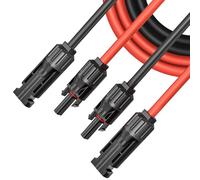 Solar Panel Extension Cable, 6mm² 30m Solar Panel Cable, professional solar cable, for Solar Panels,for photovoltaic cable, for solar power station, IP67 waterproof plug