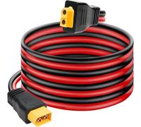 Solar Panel Extension Cable XT60 to XT60 Female Male Connector for Ecoflow Delta River Max Bluetti Anker SOLIX Portable Power Station Generator 160W 220W 400W RC LiPo Battery Power Adapter Lead 8.2FT