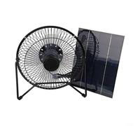 Solar Panel Fan Kit 5 2W with Integrated 8 Inch USB Fan for Greenhouses and Chicken Coops, Perfect for Renewable Energy