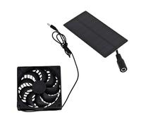 Solar Panel Fan - Solar Powered Camping Fan | Portable Fan with Solar Panel | 0.8W Ventilation System | 4V Solar Powered Cooling Gadget for Greenhouse RV Kids Dog House Home Camping Indoor Outdoor Air