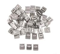Solar Panel For Edge Clips Cable Management Clamps 304 Frame Steel Pv Module Wire Mounting for Installation System Photovoltaic and Organizers Stainless (30PCS)