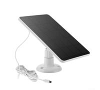 Solar Panel For Outdoor Security Camera, 5V 4W USB Solar Panel Charger Compatible For Eufy For Blink & For Reolink Cameras(white)