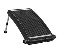 Solar Panel for Pool Curved 72.5 x 46 cm Made of HDPE, Aluminium with Adjustable Legs, Solar Heating for Swimming Pool, Water Heating, Heat Exchanger, Pool Warmer, Garden Pool, Spa