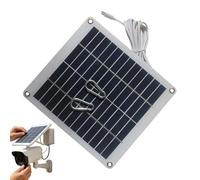 Solar Panel for Ring Camera, 50W 12V Waterproof Type-C Survival Gear, Type-C Solar Panel Charger, for Gear Hiking Travel Road Trip RV Car Beach Farm Festival Storm Blackout Urgency