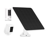 Solar Panel for Ring Camera, 5W Solar Charger for Ring Stick Up Battery, Spotlight Plus/Pro, Wyze Cam, Includes Barrel Plug and USB-C Adapter, IP65 Waterproof