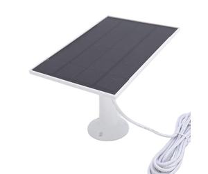 Solar Panel for Security Camera, 8W Water Proof Solar Charger for Video Doorbell 2 3 4, 2K Camera Charger, 360 Degree Adjustable Stand, 9.8ft Cable
