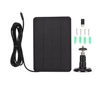 Solar Panel for Security Camera, Solar Panel for Ring Camera,USB Solar Panel Charger 5v 4w,IP65 Waterproof Charger with Stable Power Supply for Outdoor Cameras, Easy Installation (Black)