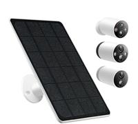 Solar Panel for Tapo Outdoor Security Camera, 5W Solar Charger Compatible with TP-Link Tapo MagCam C425/C420/C400, 9.4ft Waterproof Charging Cable, 360°Adjustable Mount, 7.5 * 6.4 Inch
