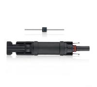 Solar Panel Fuse Holder 30a 20a Impermeable Power Pv Fuse Protection Solar Ip68 Class Black Safety 1000vdc Inline System Circuit Protection Ii (20A)