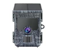 Solar Panel Hunting Trail Camera 24MP 1296P Video Photo Trap Motion Activated Waterproof IP66 Night Vision Wildlife Monitoring