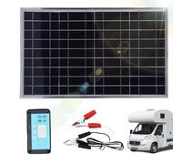 Solar Panel Kit,100w Solar Panel Controller Kit - Inverter System for Car Off Grid Power Solution ATV Marine Cabin Caravan Rv Trailer
