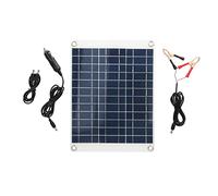 Solar Panel Kit 15W 12V Polycrystalline Silicon Solar Power Backup System with 3 Type Connection for Home Camping or Emergency Use