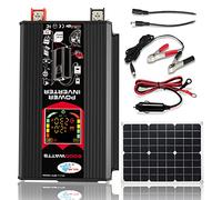 Solar Panel Kit - 18W 12V Solar Power Kit | Solar Power System Kit With 6000W Inverter | Solar Panel Starter Kit With 30A Solar Charge Controller, Multicolored, 110V, Refer to description