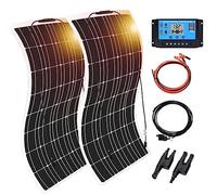 Solar Panel Kit, 800w Monocrystalline Solar Panel Kit 60A Solar Controller Pack of 2 for Home Caravan Boat(Two)
