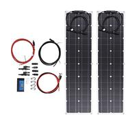 Solar Panel Kit Anti Oxidation Overload Protection 50W Solar Power System Kit for RV Charging