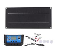 Solar Panel Kit Charge Controller, High Efficiency Stable Charging, Eco Friendly Charging, Easy Setup Various Devices, Power System, 600W 18V 100A, for RV Caravan Outdoor Farming