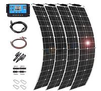 Solar Panel Kit,High Efficiency Flexible Monocrystalline,with 40A Controller,Perfect for Home,RV,Caravan,Boat Battery Charging
