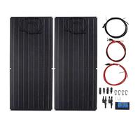 Solar Panel Kit Overvoltage Protection Mono Solar Panel Kit with Controller for Off Grid RV Boat 90W