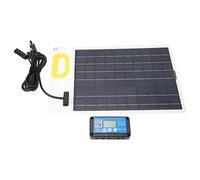 Solar Panel Kit Solar Battery Solar Panel Kit 100W Polycrystalline Solar Battery Kit with 30A MPPT Controller USB for RV Boat Off Grid 12V 24V System Outdoor Portable Energy Chargi