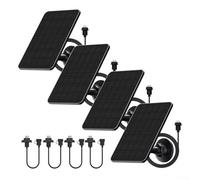 Solar Panel Kit with Bracket for Blink Outdoor Cameras 2K Plus, 4 Pack 4W High Efficiency IP65 Waterproof, 360 Degree Adjustable Mount and 13.1ft Charging Cable