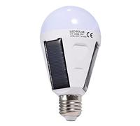 Solar Panel LED Light Bulb Portable Waterproof Indoor Outdoor Hiking Camping for Emergency Lamp (12W)