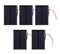 Solar Panel Mini Solar Panel 6V0.6W Solar Cell Board High Efficiency DIY Power Module for Solar Lawn Lights Landscape Lights Mobile Chargers Polysilicon 30cm 5Pcs