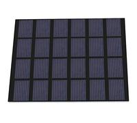 Solar Panel Module, 1.5W 6V 110x110mm Mini Small Polysilicon Solar Epoxy Cell Charger with Compact Design for Battery Power