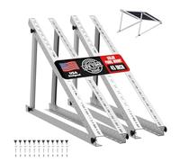 Solar Panel Mount Brackets, 45 inch Adjustable Solar Panel Mount with Foldable Tilt Legs, Suitable for 2-4pcs 180 200 300 400 500 Watt for Roof, RV, Boat, and Off-Grid (2 Sets) (2 Sets)
