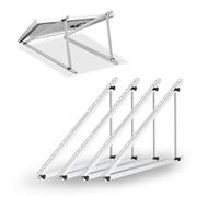 Solar Panel Mount Brackets, 46 inch Adjustable Solar Panel Mount with Foldable Tilt Legs, Suitable for 2-4pcs 180 200 300 400 500 Watt for Roof, RV, Boat (117cm 46inch 2 Sets)