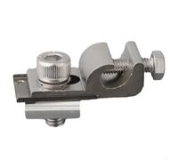 Solar Panel Mounting Bracket Clamp Earth Bonding Lug for Photovoltaic Rails C-Beam U-Beam H-Profile Steel Roof Carport 42mm Silver(1pc)