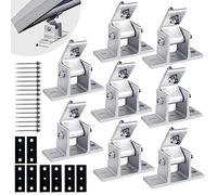 Solar Panel Mounting Brackets, 8PCS Adjustable RV Solar Panel Mount, Tilt Angle 10-60 Roof Mounting Kit for Solar Panels 400 W, 500 W