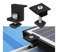 Solar Panel Mounting End and Medium Clamps 4pcs/10pcs for 30mm/35mm Modules (4Pcs 35mm End clamp)