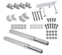 Solar Panel Mounting Kit - 10-15 Degree Angled Shelving Frame for Solar Panels - Charging Panel Bracket | For Use In Garden Camper Outdoor Roof Boat Balcony And Camping