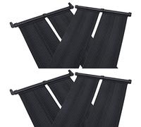 Solar Panel Pool Heater, Pack of 8, 80 x 310 cm, Polyethylene Solar Collector, Swimming Pool Heater, Pool Warmer with Absorber for Above Ground Pool, Garden Pool, Water Heating and Temperature