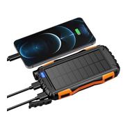 Solar Panel Power Bank,Compact Power Bank Solar Charging - 42800Mah Fast-Charging Lightweight Camping Accessories for Monitor Computer Outdoor Travel Security Camera Devices Phone Supply