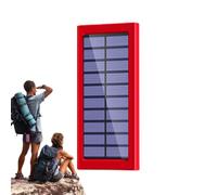 Solar Panel Power Bank - Mobile Phone Battery, 10000 mAh External Battery Power Bank Portable for Outdoor Hiking Travel Camping
