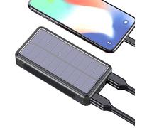 Solar Panel Power Bank | Power Bank Solar Charger for Phone | 20000mAh Battery, Support 4 Electronics Equipment for Adults Teens Men Women Students Commuting
