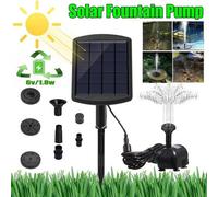 Solar Panel Powered Water Feature Pump Garden Pool Pond Aquarium Fountain