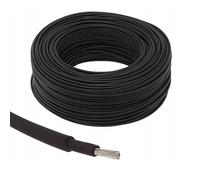 Solar Panel PV Cable DC Rated Black & Red 4mm² 6mm² 10mm² - 1800V Double Insulated Quality Wire by BMF DIRECT® (20 Metres, 4mm² Black)