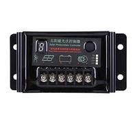 Solar Panel Regulator Solar Charger Battery Controller 10A Power Generation Controller with LED Display for RV Boat Home Off Grid System 12V 24V Dual Voltage