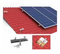 Solar Panel Roof Mounting Bracket Set Short Rails for 4 Panels (Tiled)